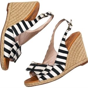 Kate Spade Boardwalk Striped Wedges